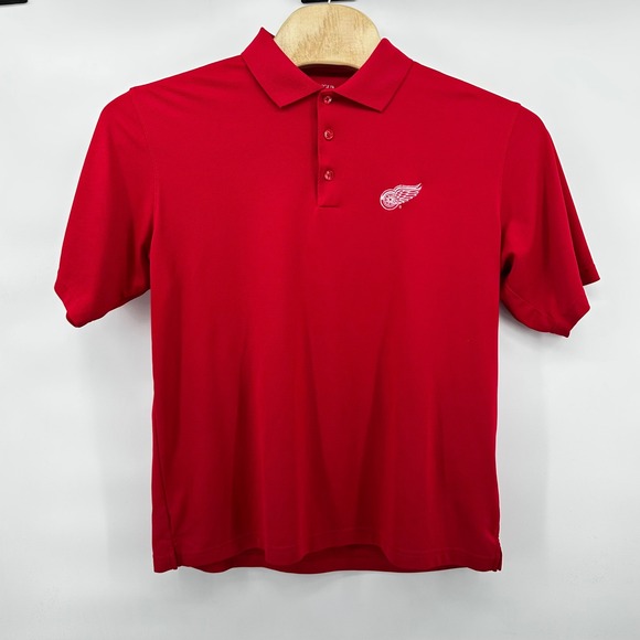 Antigua Detroit Red Wings Polo Shirt Mens‎ Large NHL Hockey - Picture 2 of 7